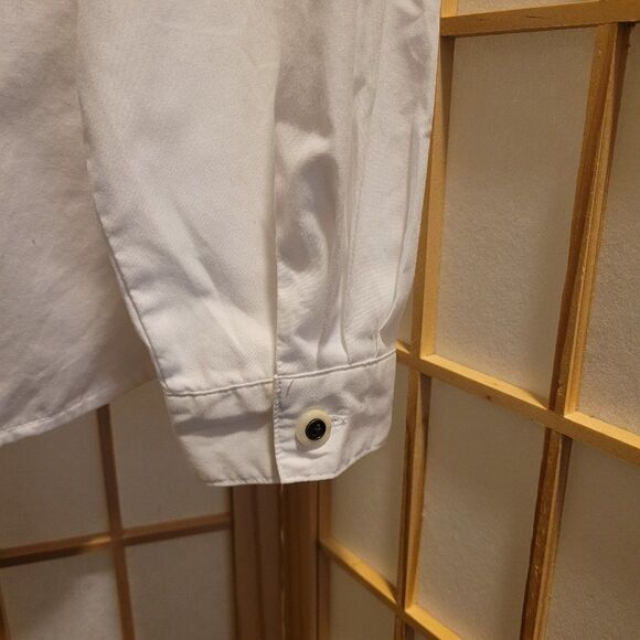 Napa Valley Womens Floral White Embroidered Pearl Button Shirt Sz XL - Picture 4 of 8